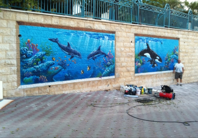 ציורי קיר עולם המים