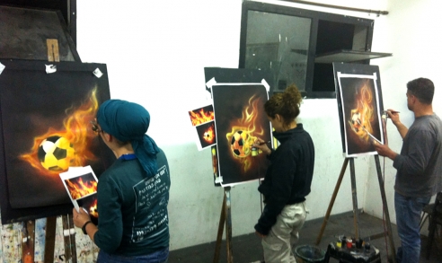 טכניקת האיירבראש בבית הלל