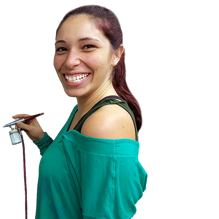 תלמידה במרכז לאומנויות לזרוב