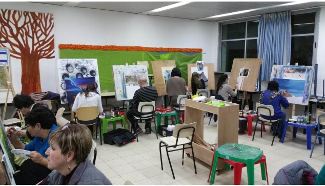 חוגי ציור רישום ושמן על בד