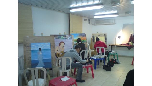 חוגי ציור רישום ושמן על בד