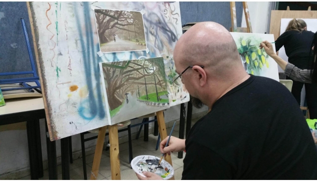 חוגי ציור רישום ושמן על בד