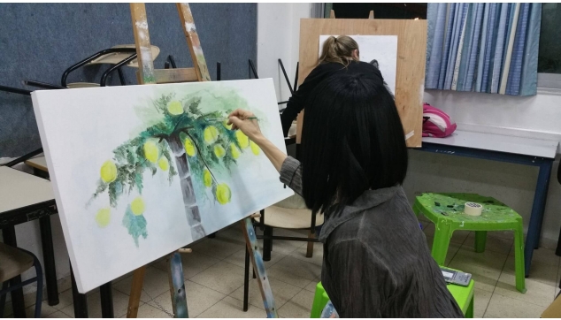 חוגי ציור רישום ושמן על בד