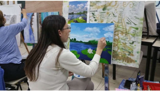 חוגי ציור רישום ושמן על בד