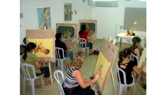 חוגי ציור רישום ושמן על בד