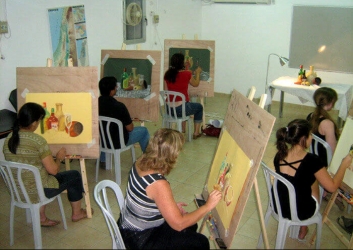 לימוד ציור שמן על בד