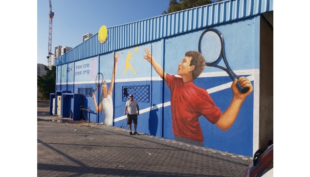 ציורי קיר באולמות ספורט