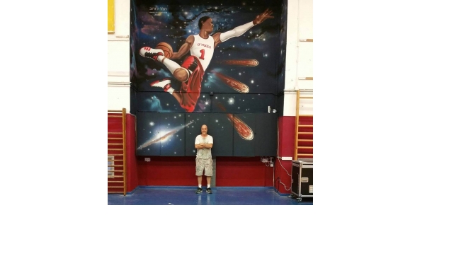 ציורי קיר באולמות ספורט