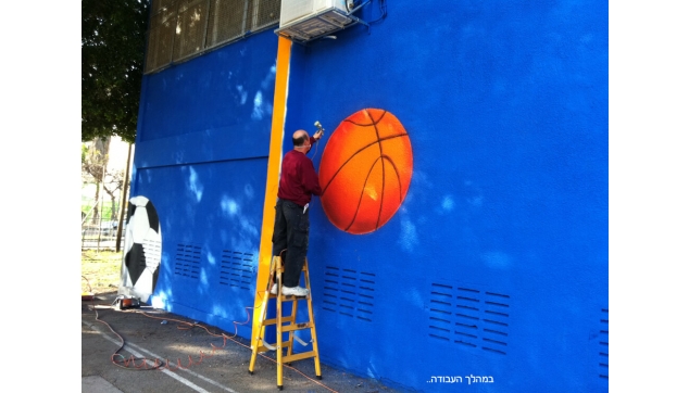 ציורי קיר באולמות ספורט