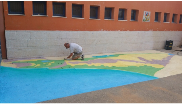 ציורי קיר במשחקי רצפה