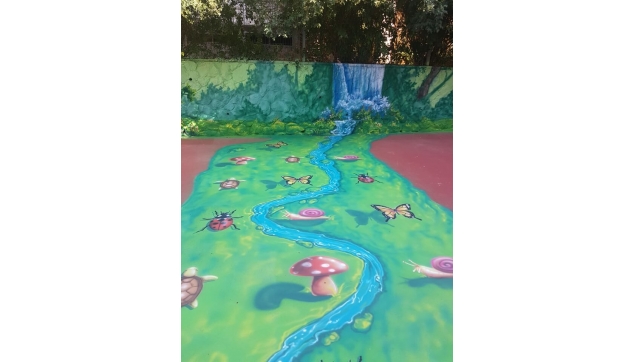 ציורי קיר במשחקי רצפה