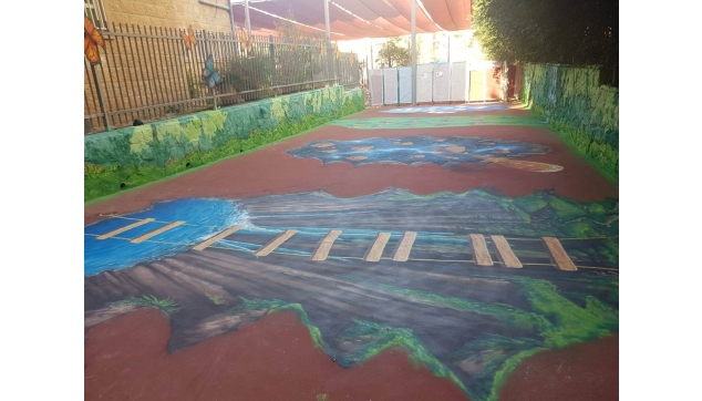 ציורי קיר במשחקי רצפה