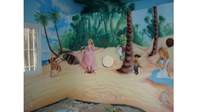 ציורי קיר גני ילדים משחקיות