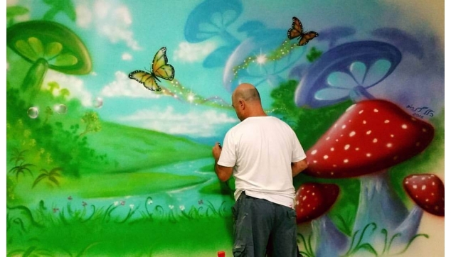 ציורי קיר גני ילדים משחקיות