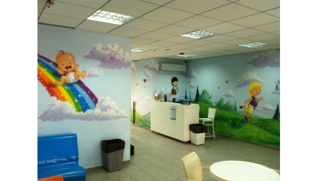ציורי קיר גני ילדים משחקיות