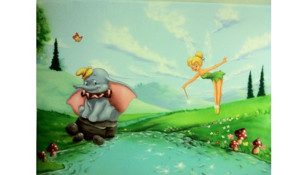 ציורי קיר גני ילדים משחקיות