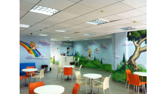 ציורי קיר גני ילדים משחקיות
