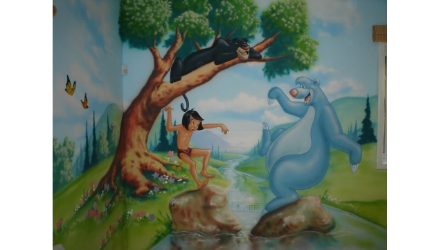 ציורי קיר גני ילדים משחקיות