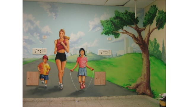 ציורי קיר גני ילדים משחקיות