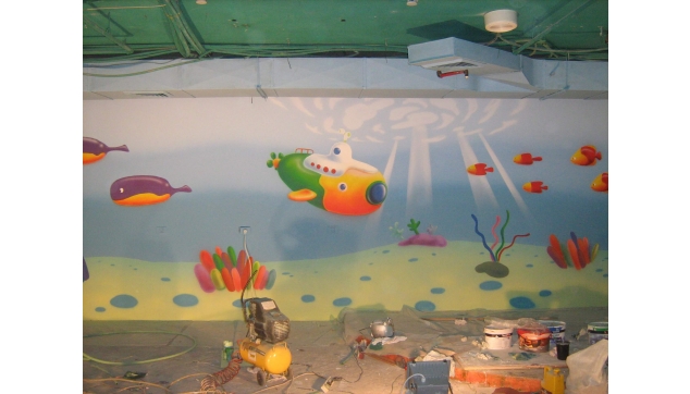 ציורי קיר גני ילדים משחקיות