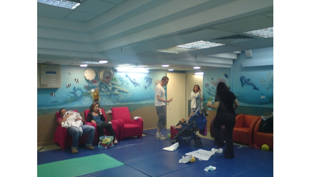 ציורי קיר חדר המתנה בית חולים