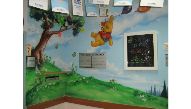 ציורי קיר חדר המתנה מרפאות