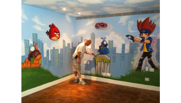 ציורי קיר לחדרי ילדים