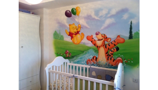 ציורי קיר לחדרי ילדים