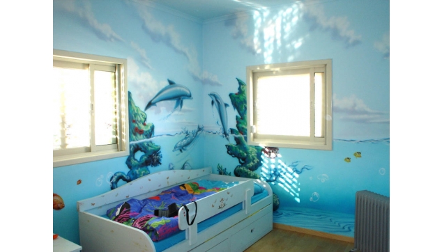 ציורי קיר לחדרי ילדים