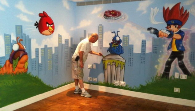 ציורי קיר לחדרי ילדים