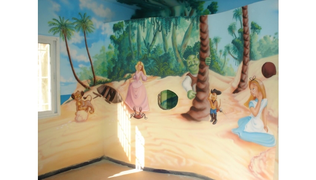ציורי קיר לחדרי ילדים