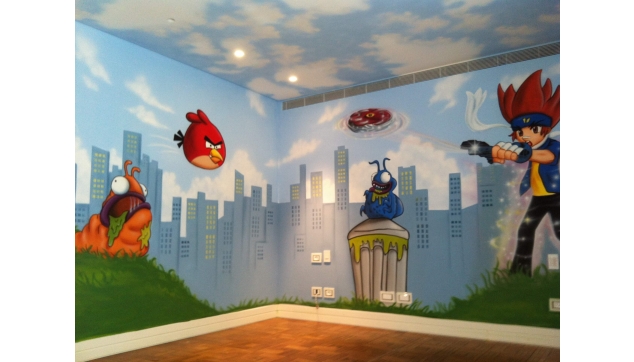 ציורי קיר לחדרי ילדים