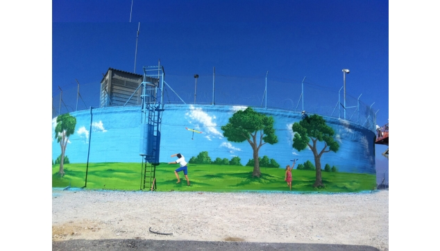 ציורי קיר מגדלי מים