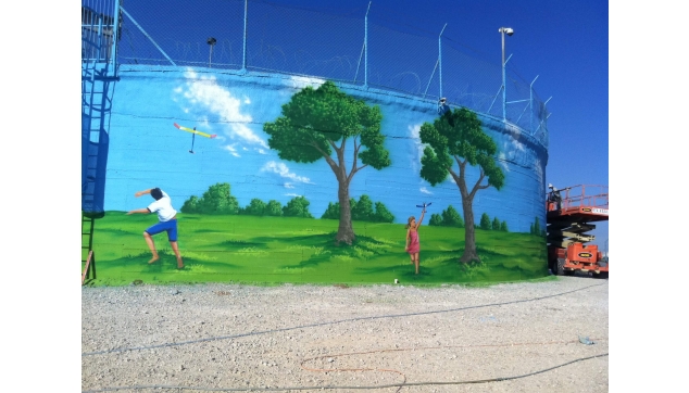 ציורי קיר מגדלי מים