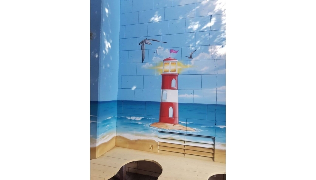 ציורי קיר מסדרונות וכיתות 