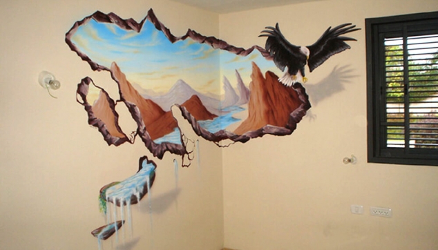 ציורי קיר תלת מימד