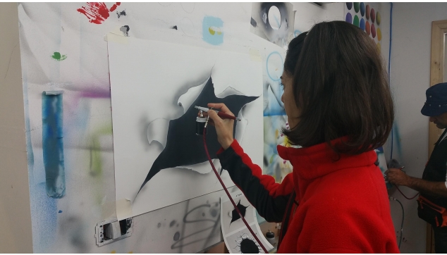 תלמידי הקורס להכשרת ציירי איירבראש וקירות