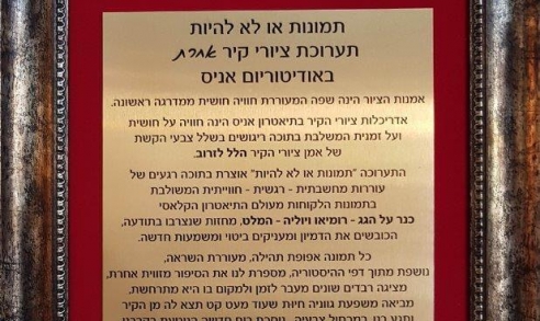 תערוכת ציורי קיר אחרת אודיטוריום אניס